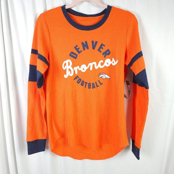 NWT NFL Team Apparel Denver Broncos Adult's Medium Long Sleeve Shirt - Picture 1 of 7